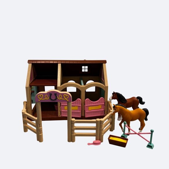 Lakeshore Precious Ponies Playset Stable Horses Accessories Box Missing 1 piece - Picture 1 of 11